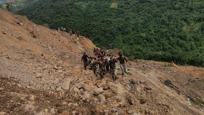 Rescue operation underway at site of landslide | Angana Chakrabarti | ThePrint