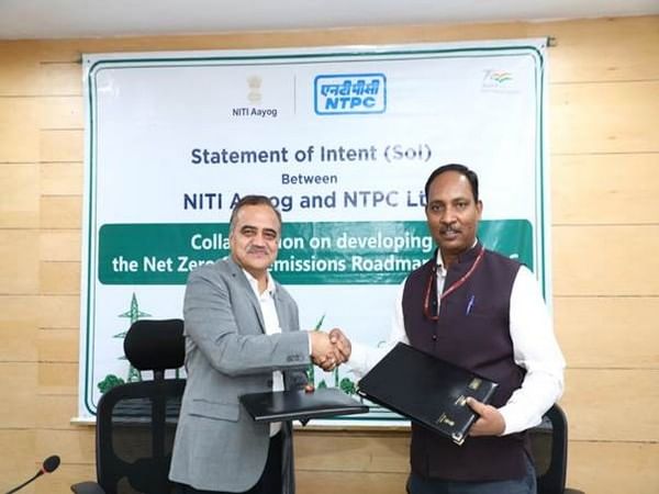 NTPC signs statement of intent with NITI Aayog to develop 'net zero GHG emissions' roadmap