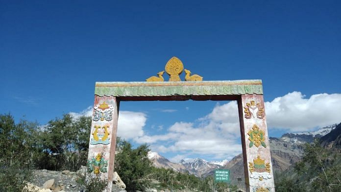 File photo of an entry gate at Kaza in Himachal Pradesh | Commons