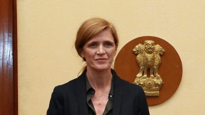 Samantha Power, administrator of the United States Agency for International Development (USAID), in New Delhi on 27 July 2022 | Photo: @PowerUSAID/Twitter