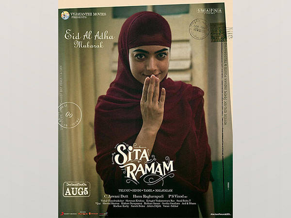 Rashmika Mandana's first look poster from 'Sita Ramam' is out now