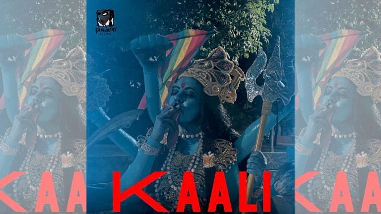 Complaints filed against Canada-based director as poster shows woman dressed as Kaali smoking