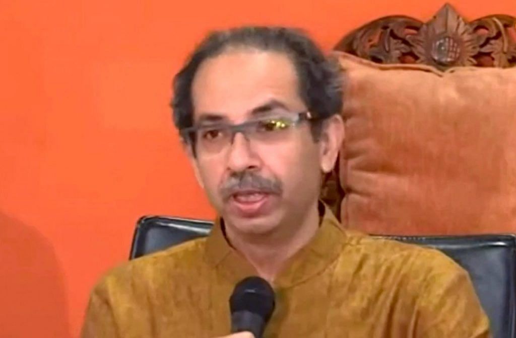 File photo of former chief minister Uddhav Thackeray addressing the press | ANI
