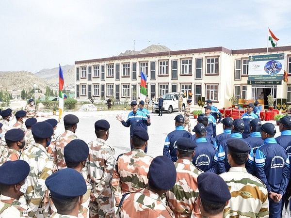 DG ITBP flags off Bike Expedition to Karakoram pass from Leh