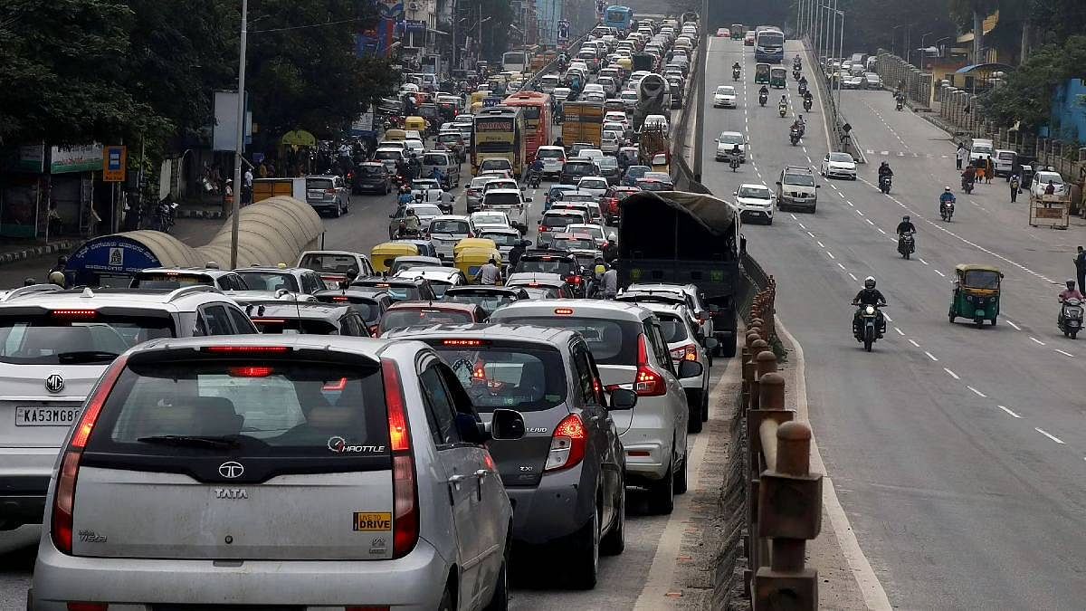 Representative image of a traffic snarl in Bengaluru | ANI