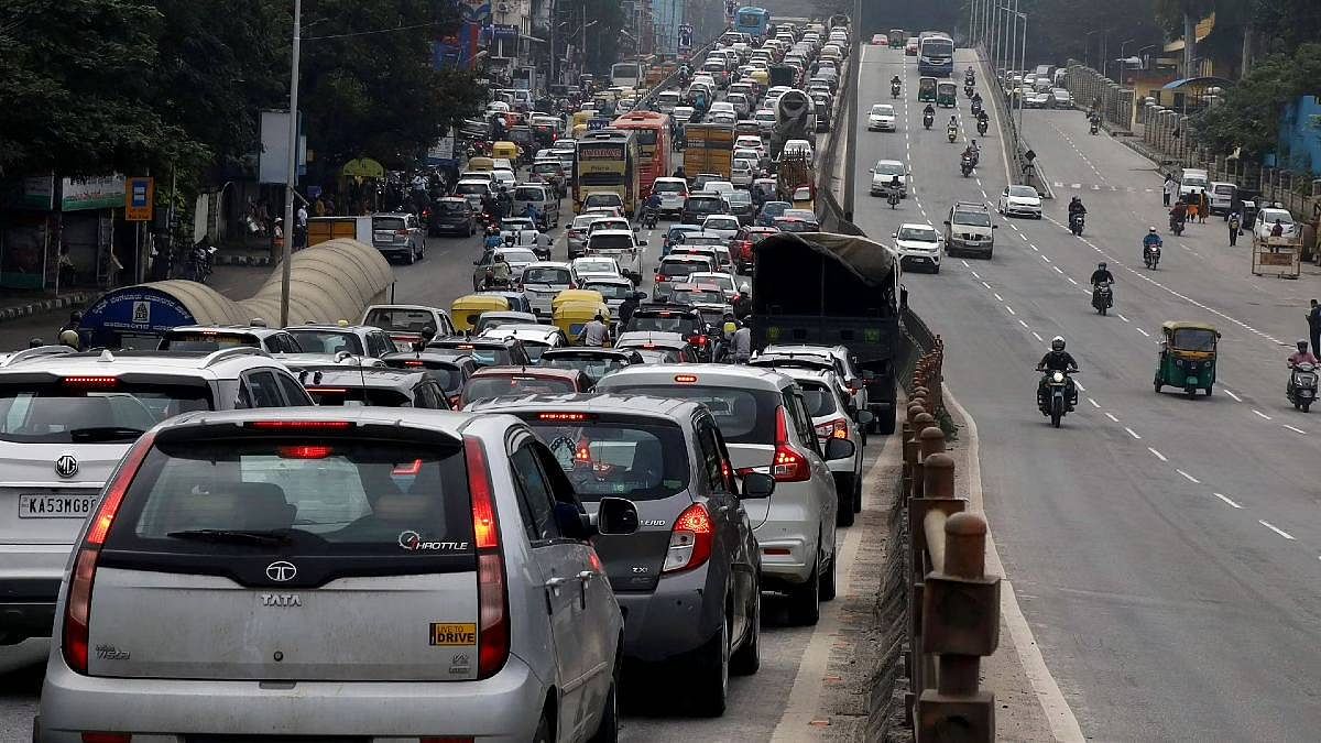 bengaluru Representative image of a traffic snarl in Bengaluru | ANI