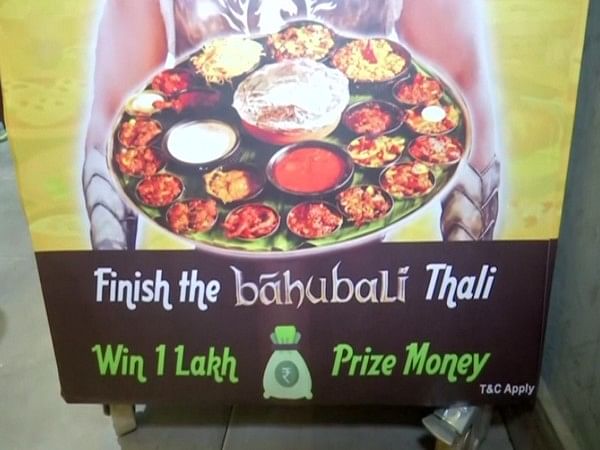 Hyderabad eatery offers Rs 1 lakh for anyone who can finish 'Bahubali Thali'