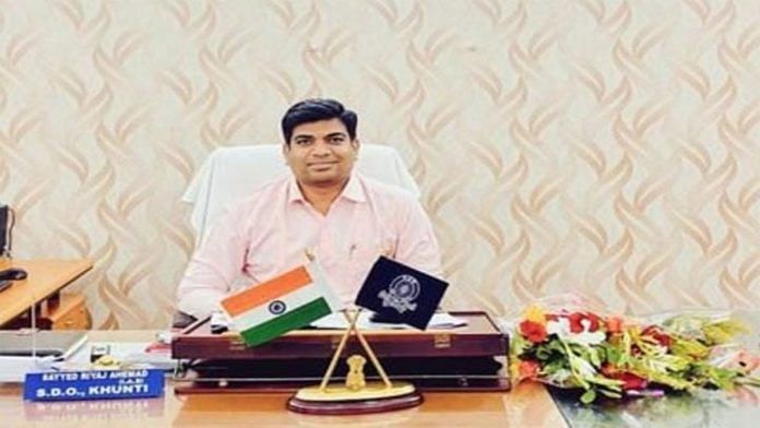 IAS officer Syed Riyaz Ahmed | By special arrangement