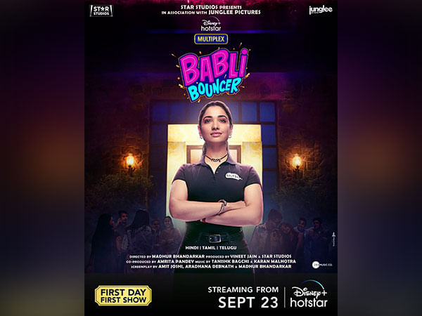 Tamannaah Bhatia's first look poster from 'Babli Bouncer' is out
