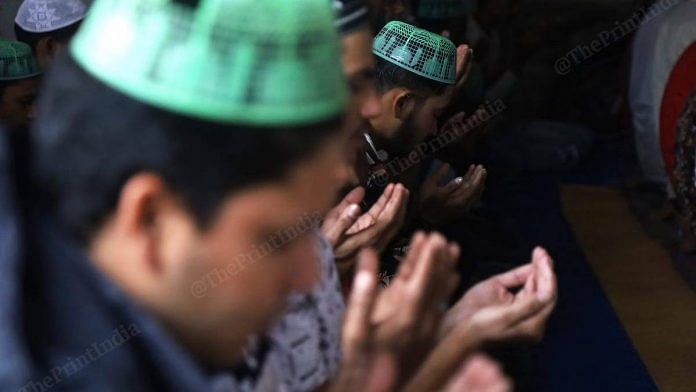 Representational image of Friday prayers | Photo: Manisha Mondal | ThePrint
