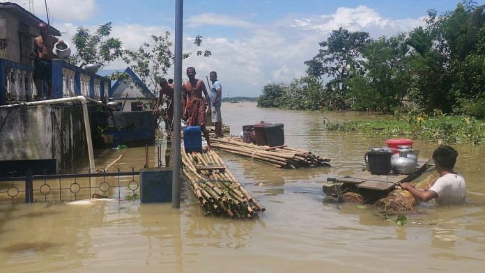 Many parts of Silchar town in Assam's Cachar district have been inundated since 20 June | Angana Chakrabarti | ThePrint