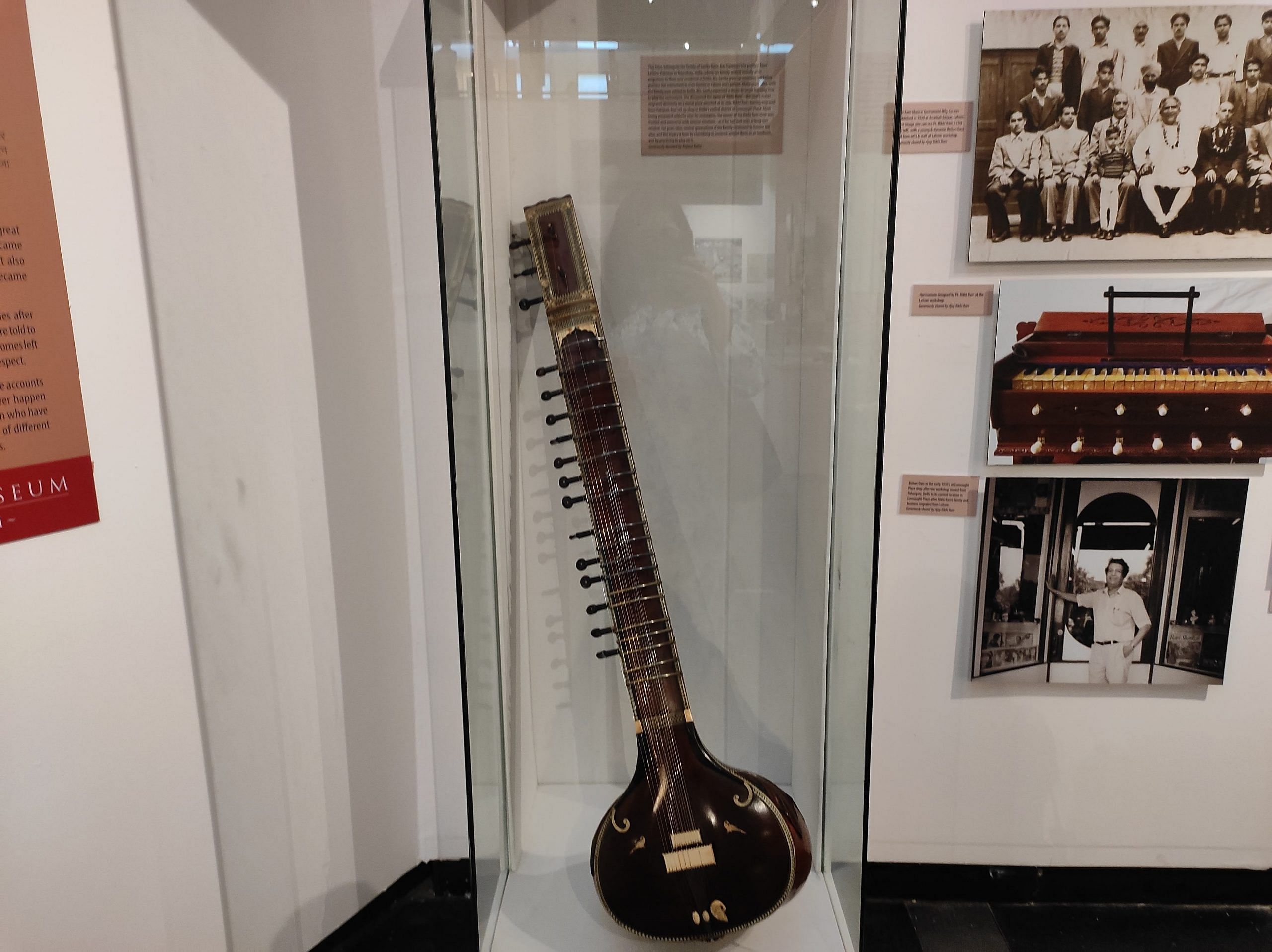 Batra family's Sitar travelled with them from Lahore and was given to Rikhi Ram to restore in Delhi. Rikhi Ram, who made that Sitar in Lahore, was described as being overcome with emotion and said as if he'd met a "long-lost relative" when reunited | Sanskriti Bhatnagar/ThePrint