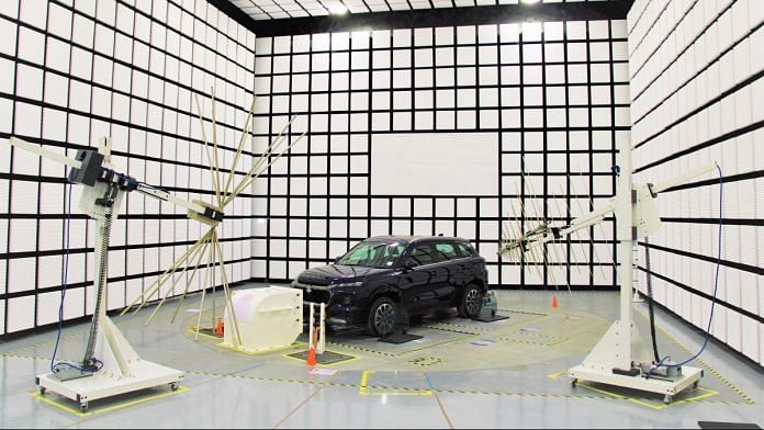 Electromagnetic Interference Compatibility testing. | Photo Credit: Maruti-Suzuki