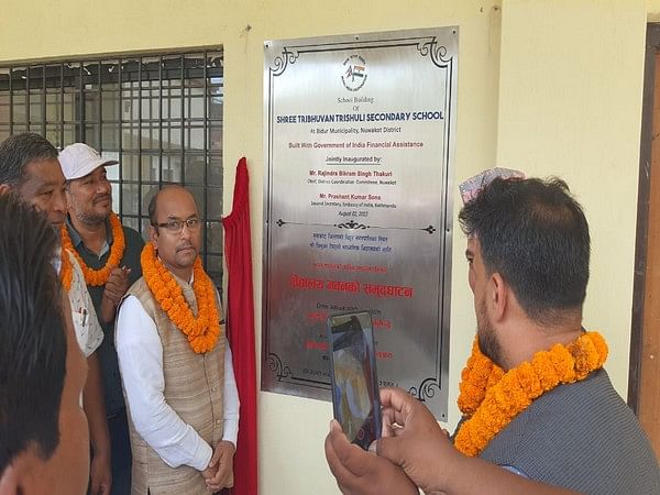 School building built under Indian assistance inaugurated in Nepal's Nuwakot