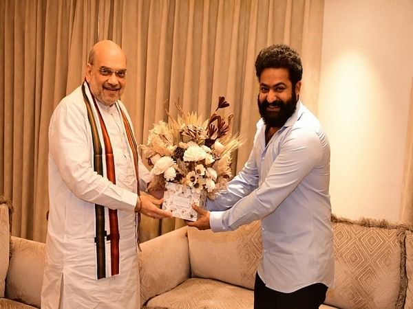 Amit Shah meets Jr NTR, Ramoji Rao in Hyderabad