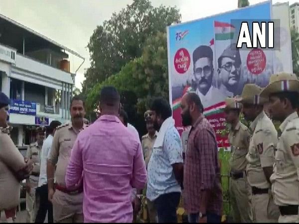 Savarkar posters put up at Congress Party office in Karnataka's Vijayapura