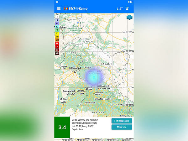 Earthquake of magnitude 3.4 hits J-K's Katra