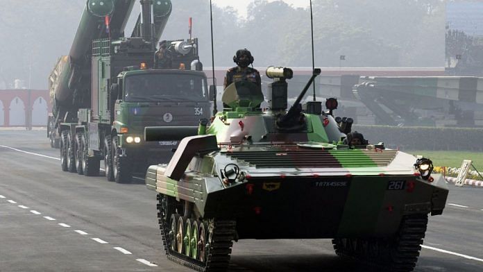 Indian Army's ICV BMP 2 (Sarath) tank in the Army Day Parade in 2021 | Credit: ANI Photo/ R Raveendran