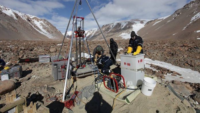 Researchers in Ong Valley have possibly extracted the oldest 'ice core' | Photo: Jaakko Putkonen