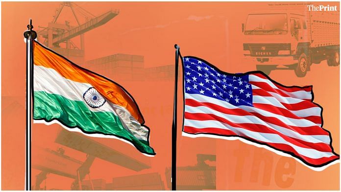India-US trade was $12.48 billion in May 2022 | Illustration: Prajna Ghosh | ThePrint
