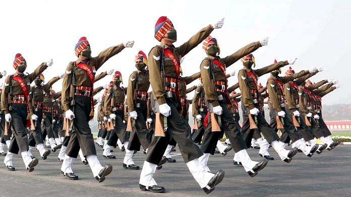 Representational image | Indian Army soldiers during the Army Day Parade at Cariappa Parade Ground in New Delhi | ANI Photo