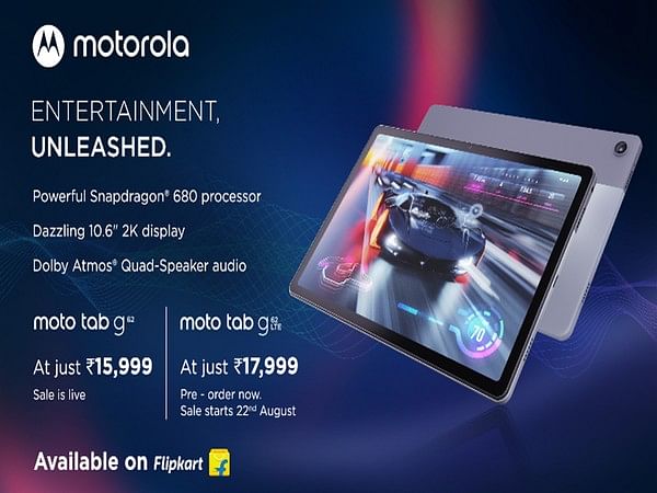 Motorola launches moto Tab g62 Wi-Fi and Tab g62 LTE, Disrupting the Indian  tablet market – ThePrint – ANIPressReleases