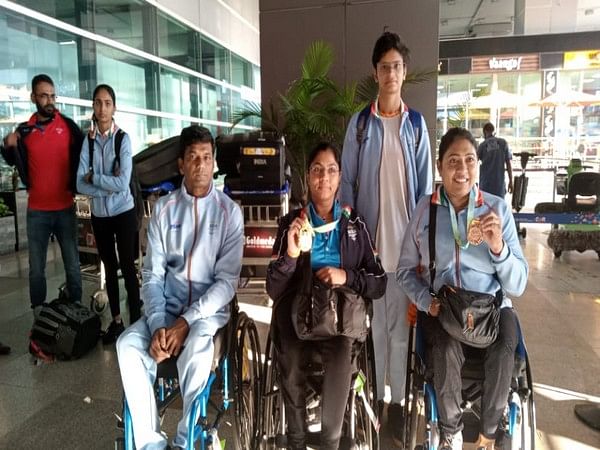 Indian para table tennis team gets warm welcome after successful CWG 2022 campaign