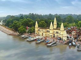 An aerial view of the banks of Saryu river in Ayodhya | Representational image | ANI