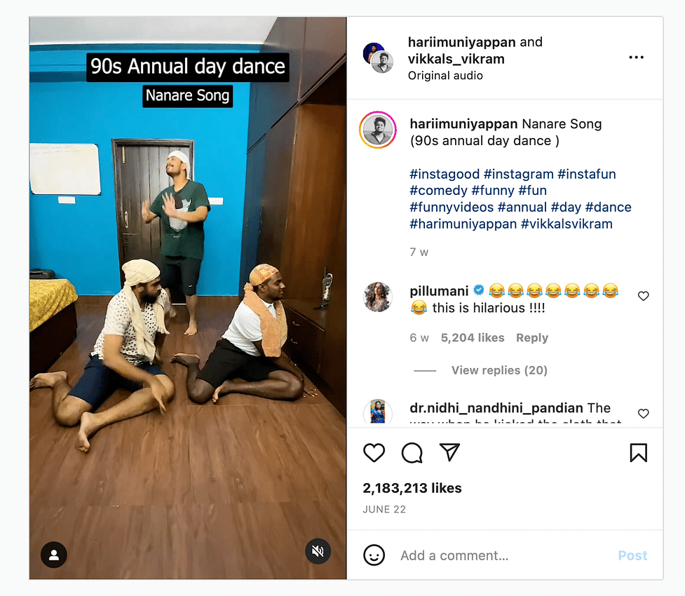 Vikkals were just parodying Tamil songs. Until they found a sweet spot in  Instagram reels