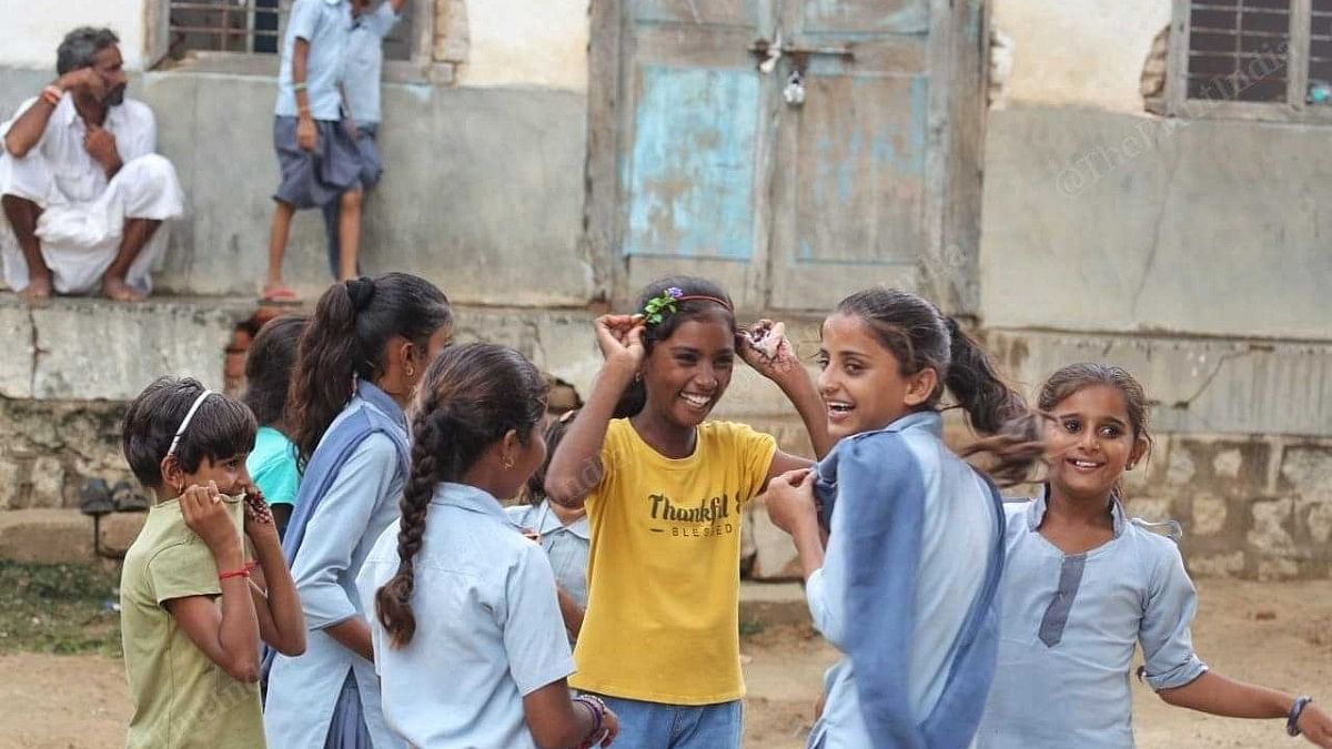 Caste no bar as children play in compound of Saraswati Vidya Mandir in Surana village | Praveen Jain | ThePrint
