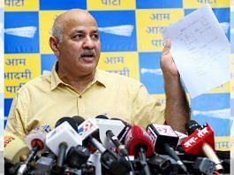 Delhi Deputy CM Manish Sisodia addresses a press conference over CBI raid | ANI file photo