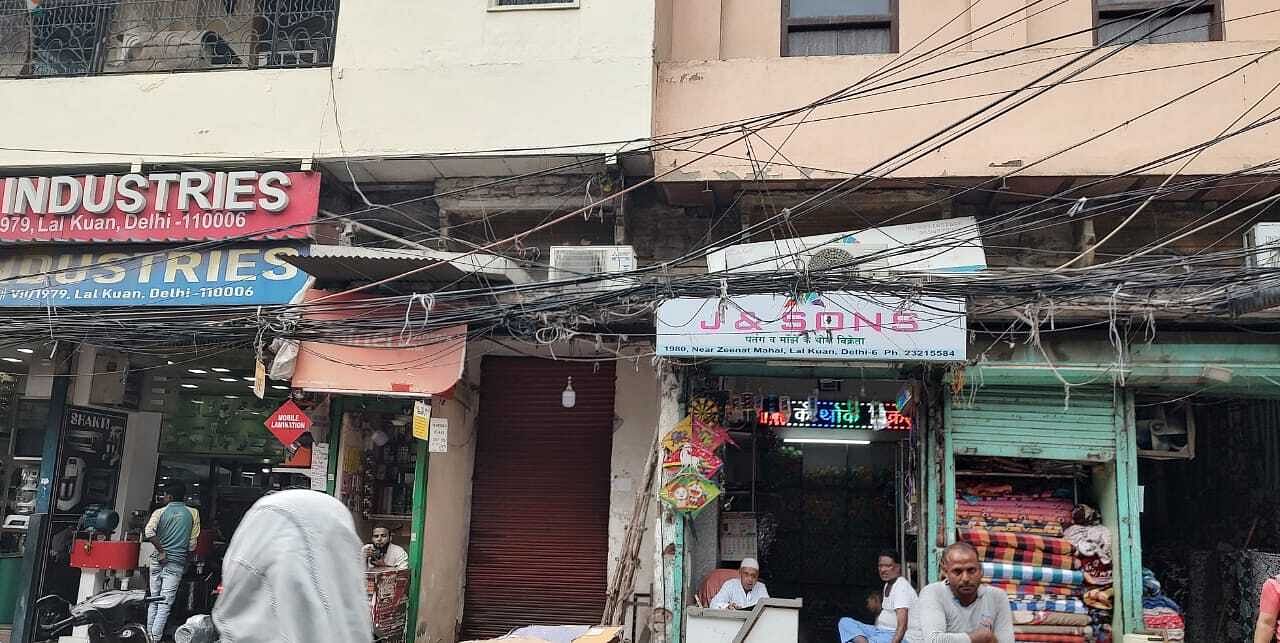 M.J. Qureshi, a 40-year-old kite trader in Lal Kuan market is one of the only ones in the business as the Chinese manjha snips off the sales of the old manufacturers | Nidhima Taneja | ThePrint