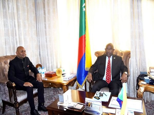Indian envoy Abhay Kumar calls on Comoros President Azali Assoumani