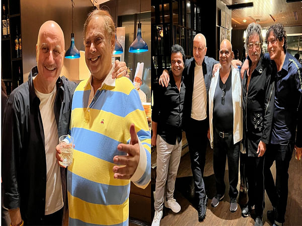 Anupam Kher shares happy group pictures from David Dhawan's 71st birthday bash