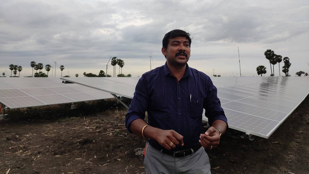 Arul Balan, a small-scale developer with a solar and wind plant in the outskirts of Tirunelveli | Photo: Simrin Sirur | ThePrint