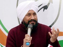 File photo of former Punjab chief minister Charanjit Singh Channi addressing a press conference in Chandigarh | ANI