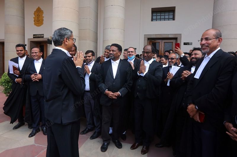 Justice N.V. Ramana greets lawyers | Praveen Jain | ThePrint