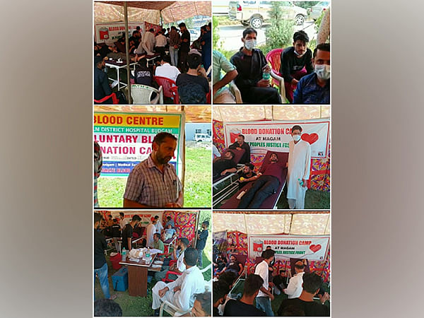 JK People's Justice Front holds blood donation camp in Budgam
