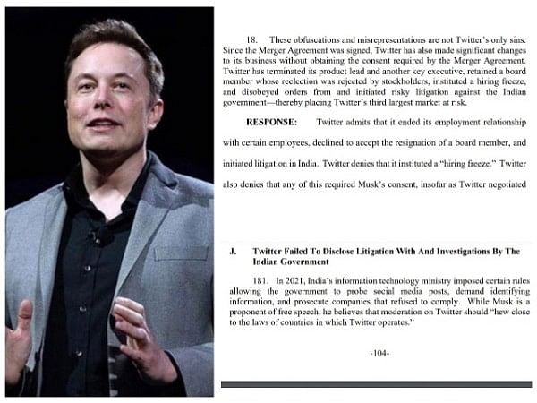 In Twitter Vs Musk lawsuit, Elon Musk says Twitter failed to disclose litigation against Indian govt