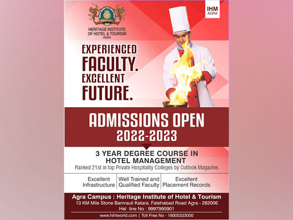 Grow with the rising hospitality industry, Apply now for reputed courses at Heritage Institute Of Hotel And Tourism