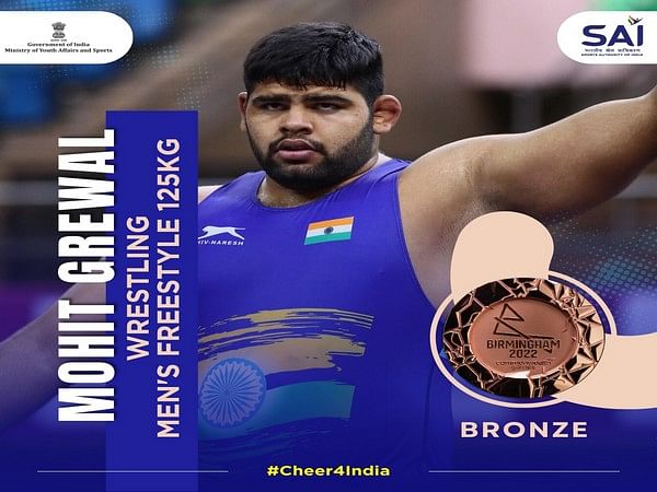 CWG 2022: PM Modi congratulates wrestler Mohit Grewal for winning bronze