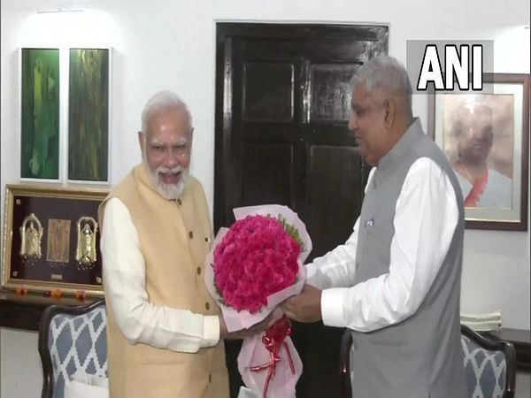 PM Modi, BJP chief Nadda arrive at newly-elected Vice President Jagdeep Dhankhar's residence