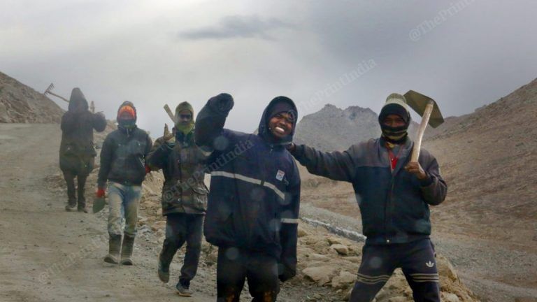 Building a road to Pangong: Labourers from Nepal, Jharkhand brave precarious terrain, biting cold