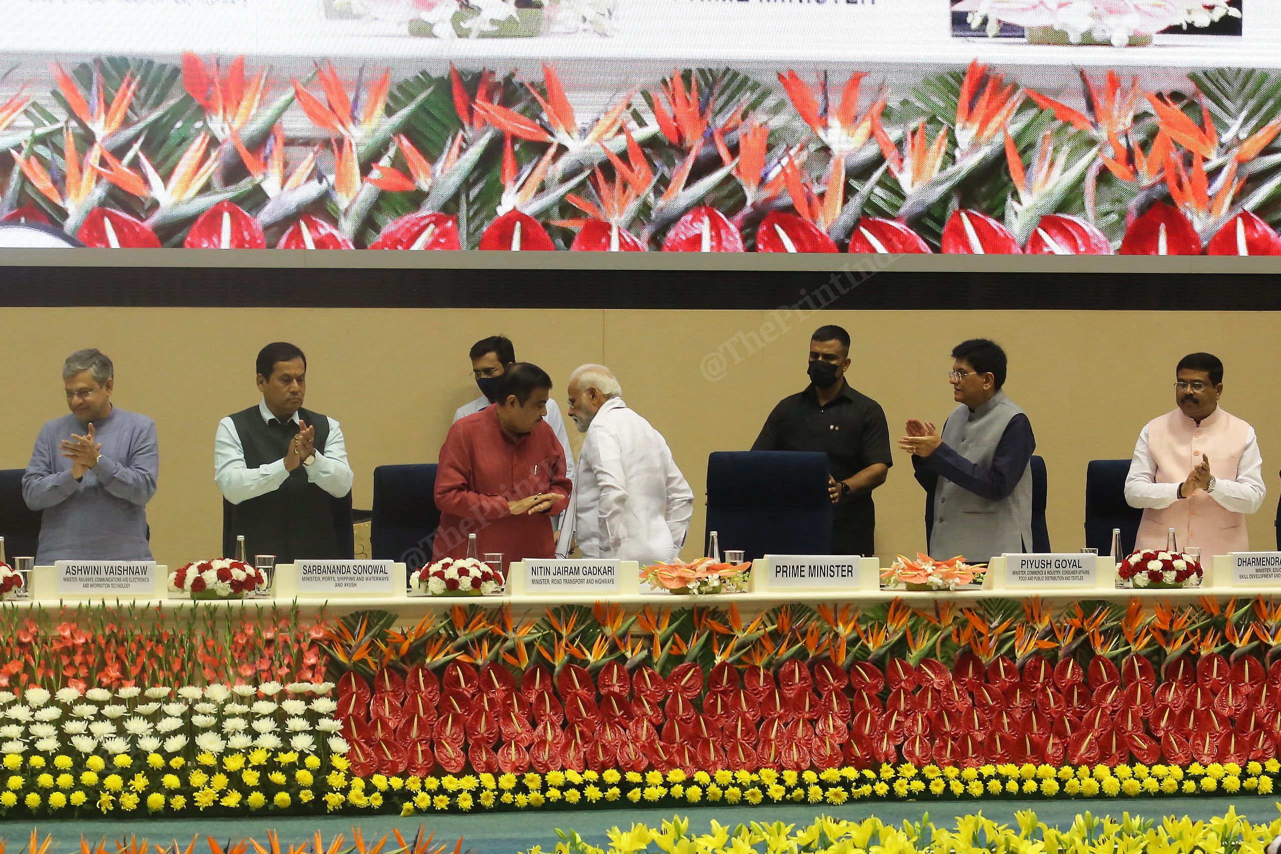 PM Narendra Modi before his speech at the event | Photo: Praveen Jain | ThePrint