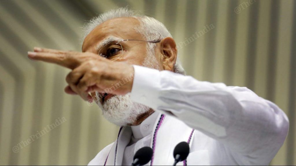 Prime Minister Narendra Modi at Vigyan Bhawan | Praveen Jain | ThePrint
