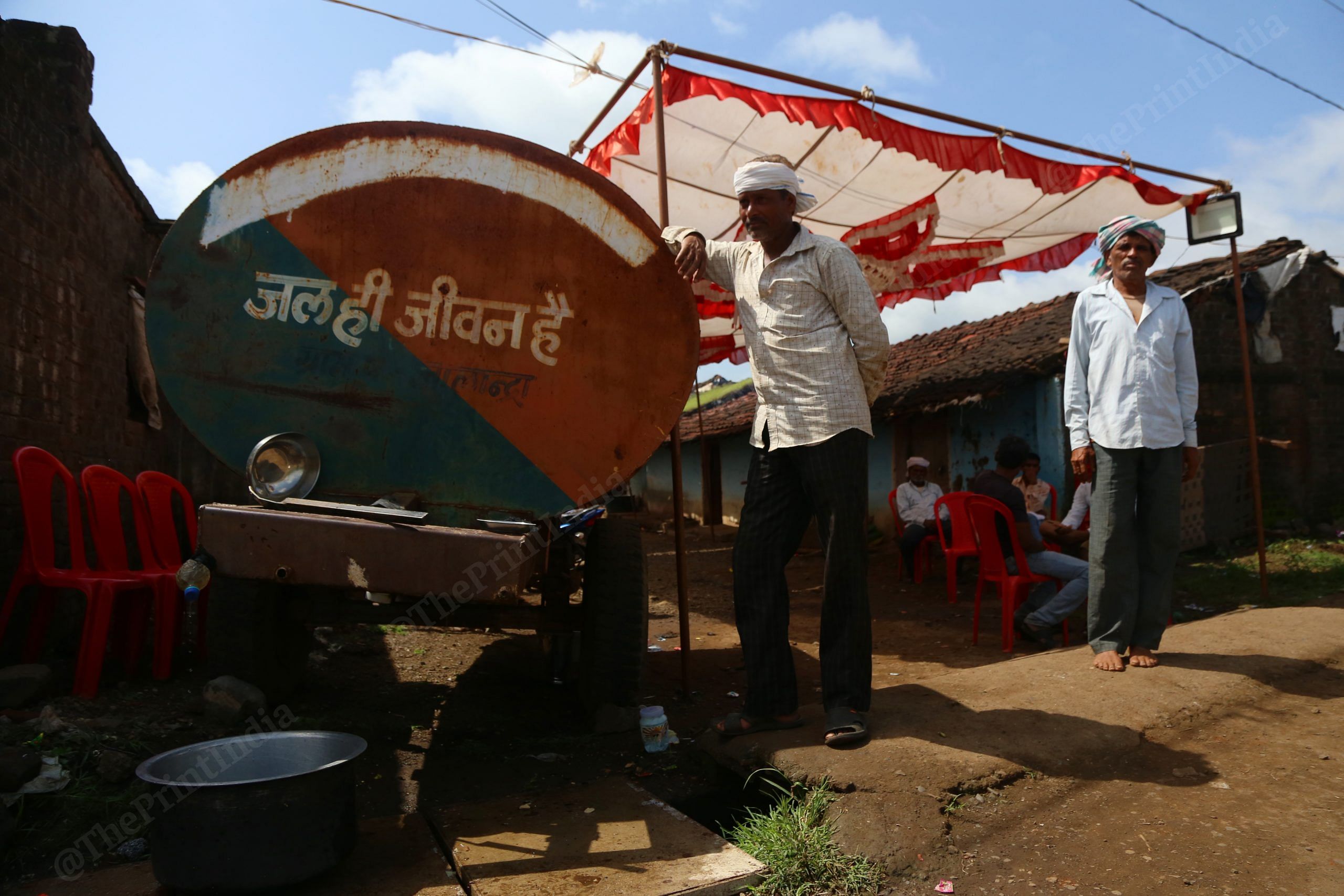 Jal Jivan Mission tankers in the village | Manisha Mondal, ThePrint