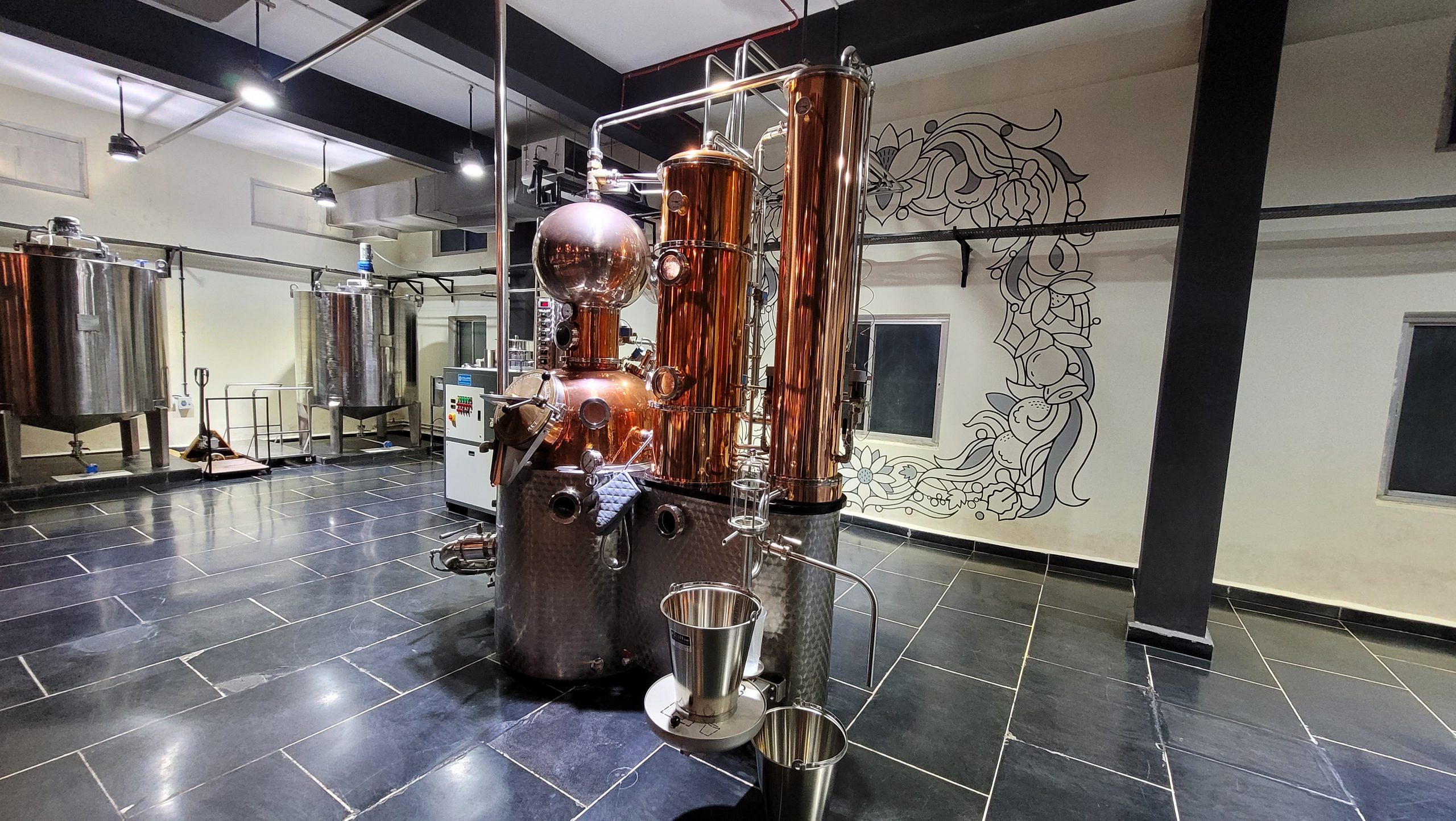 Odysseus, the copper pot that is used for the distillation process in Adventurist Spirits distillery in Colvale, Goa | Credit: Tina Das, ThePrint