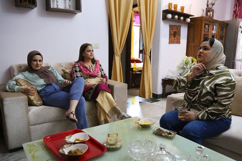 The Bajis with their mother, Seema | Manisha Mondal/ThePrint