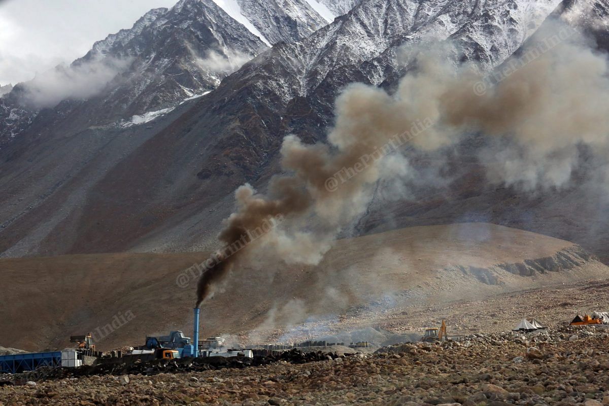 A temporary construction site in Ladakh | Praveen Jain | ThePrint