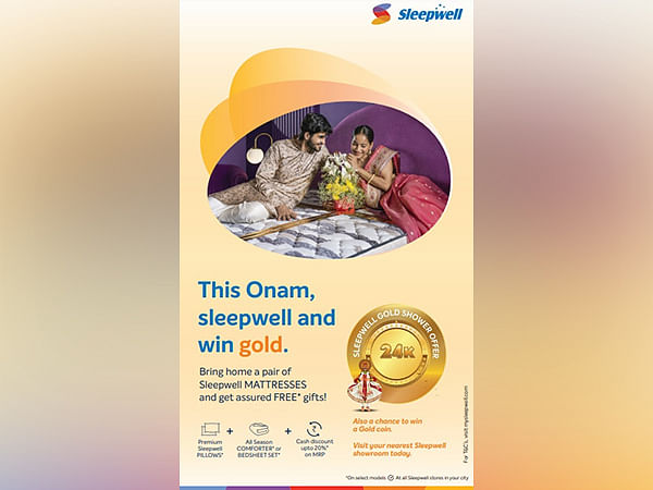 Sleepwell brings in festive cheer with a chance to win a gold coin this Onam